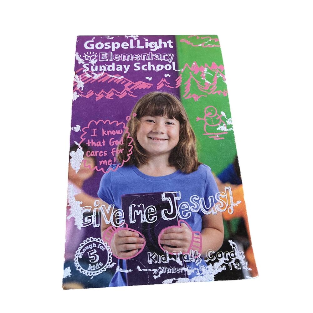 Gospel Light Elementary Sunday School‎ Kid Talk Cards Christian Bible Teaching